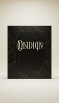 Obsidian Black Backdrop with Gold Linework