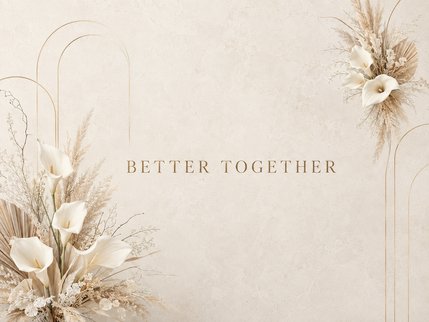 Modern Minimalist Wedding Backdrop