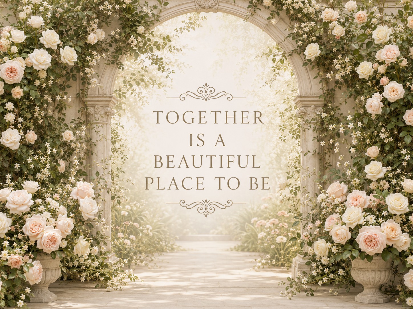 Romantic Garden Wedding Backdrop